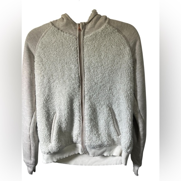 Athleta Girl Fuzzy Jacket Sz XL (14) - Picture 1 of 8
